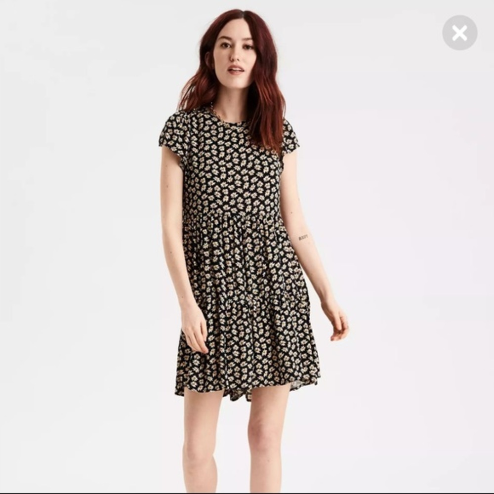 American Eagle Daisy Babydoll Dress